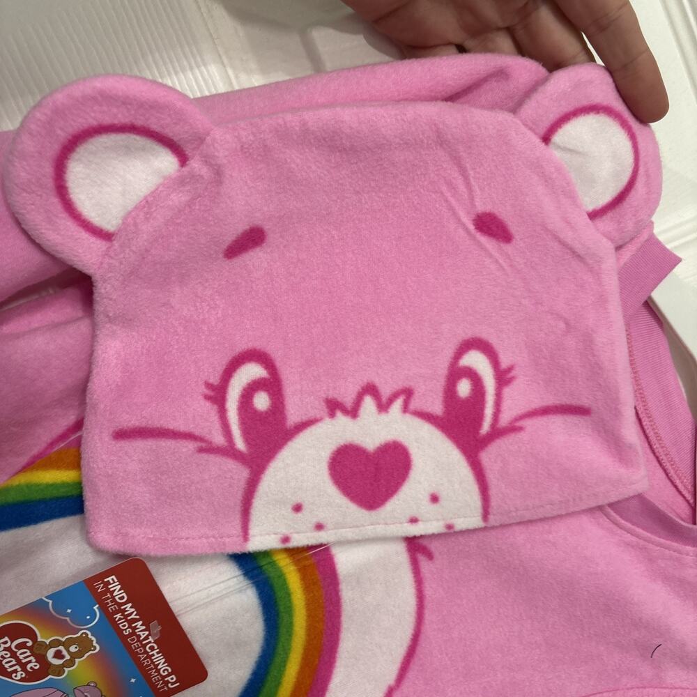 Care Bears Cheer Rainbow Bear Flame Resistant Romper Pajamas 3T NEW - Picture 5 of 6